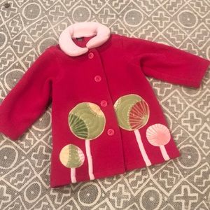 Made in the USA toddler girls fleece jacket.